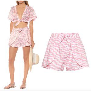 ALEXANDRA MIRO Bella Shorts geometric stripe print